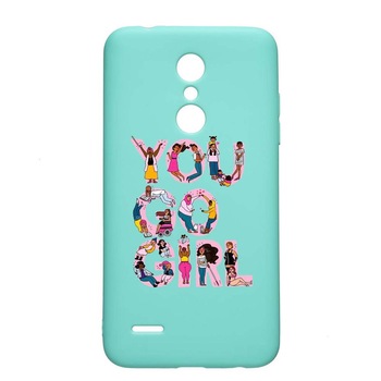 Husa LG K11 / K11 Plus / K10 2018, Girl Power, rezistenta la uzura, anti-alunecare, din silicon Premium, Mint, M250 Husa LG K11 / K11 Plus / K10 2018, Girl Power, rezistenta la uzura, anti-alunecare, din silicon Premium, Mint, M250