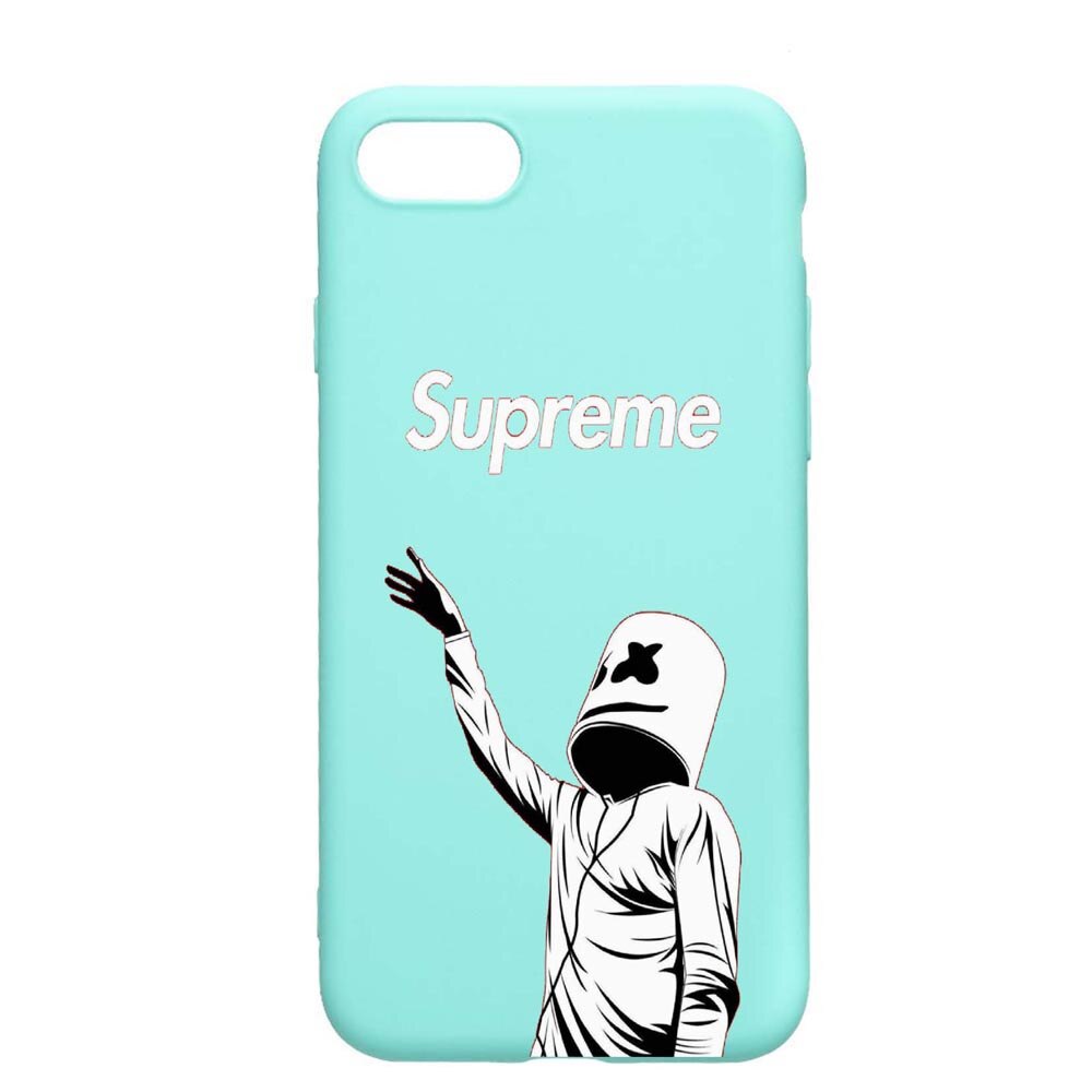 Husa Apple iPhone SE 2 / iPhone 7 / iPhone 8, Supreme, Marsmello, rezistenta la uzura, anti-alunecare, din silicon Premium, Mint, M255