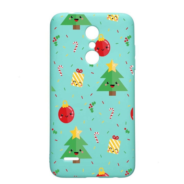 LG K11 / K11 Plus / K10 2018 Xmas Wear Resistant Anti-Slip Premium Silicone Case Mint M309
