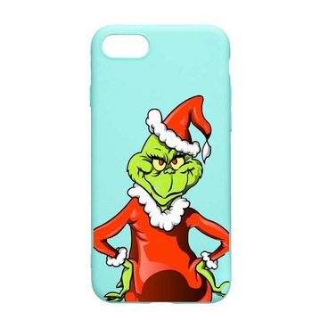 Husa Apple iPhone SE 2 / iPhone 7 / iPhone 8, Xmas Grinch, rezistenta la uzura, anti-alunecare, din silicon Premium, Mint, M322 Husa Apple iPhone SE 2 / iPhone 7 / iPhone 8, Xmas Grinch, rezistenta la uzura, anti-alunecare, din silicon Premium, Mint, M322