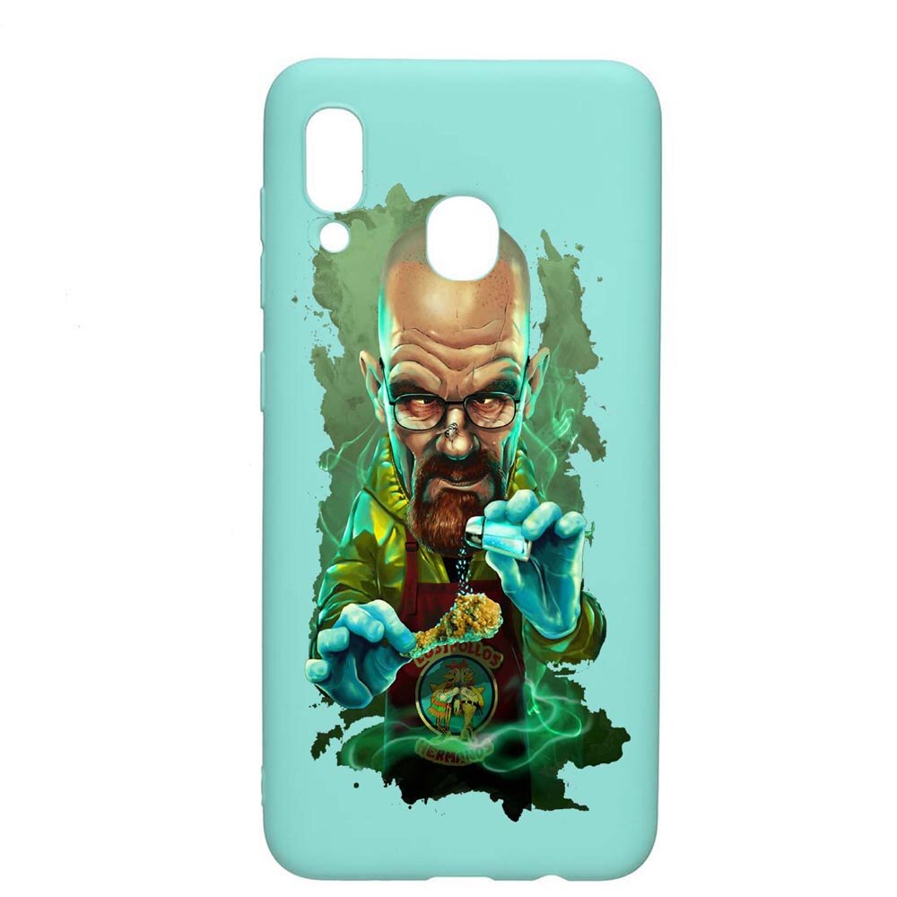 Husa Samsung Galaxy A30 / Galaxy A20, Breaking Bad, rezistenta la uzura, anti-alunecare, din silicon Premium, Mint, M367