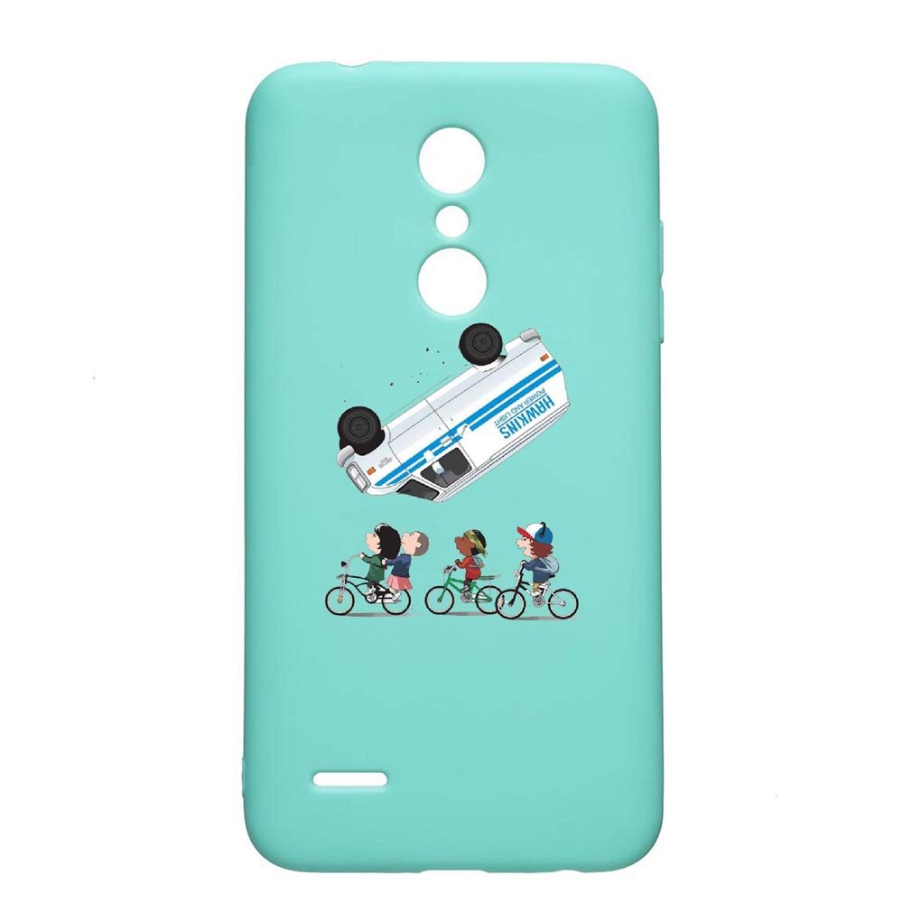 Husa LG K11 / K11 Plus / K10 2018, Stranger Things, rezistenta la uzura, anti-alunecare, din silicon Premium, Mint, M370