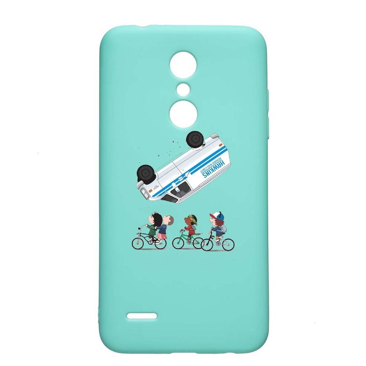 LG K11 / K11 Plus / K10 2018 Stranger Things Устойчив на износване противоплъзгащ премиум силиконов калъф Mint M370