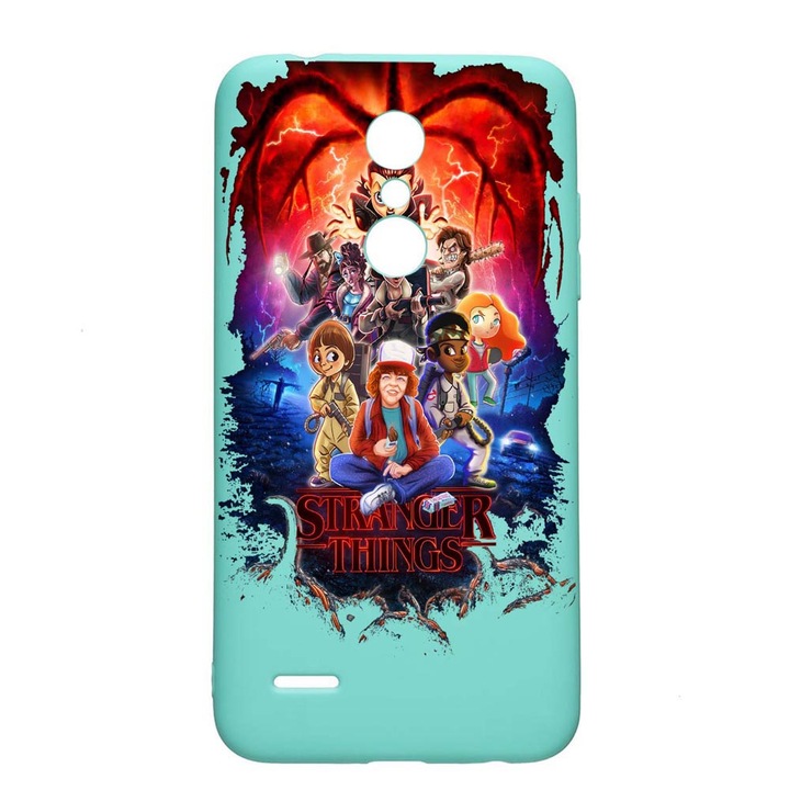 LG K11 / K11 Plus / K10 2018 Stranger Things Устойчив на износване противоплъзгащ премиум силиконов калъф Mint M377