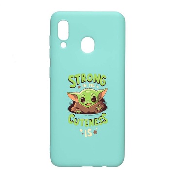 Husa Samsung Galaxy A30 / Galaxy A20, Star Wars Baby Yoda, rezistenta la uzura, anti-alunecare, din silicon Premium, Mint, M400 Husa Samsung Galaxy A30 / Galaxy A20, Star Wars Baby Yoda, rezistenta la uzura, anti-alunecare, din silicon Premium, Mint, M400
