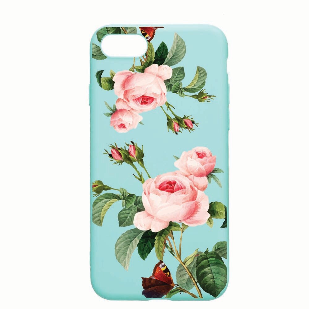 Husa Apple iPhone SE 2 / iPhone 7 / iPhone 8, Rose, rezistenta la uzura, anti-alunecare, din silicon Premium, Mint, M172