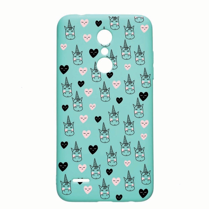 LG K11 / K11 Plus / K10 2018 Еднорог Устойчив на износване противоплъзгащ премиум силиконов калъф Mint M190