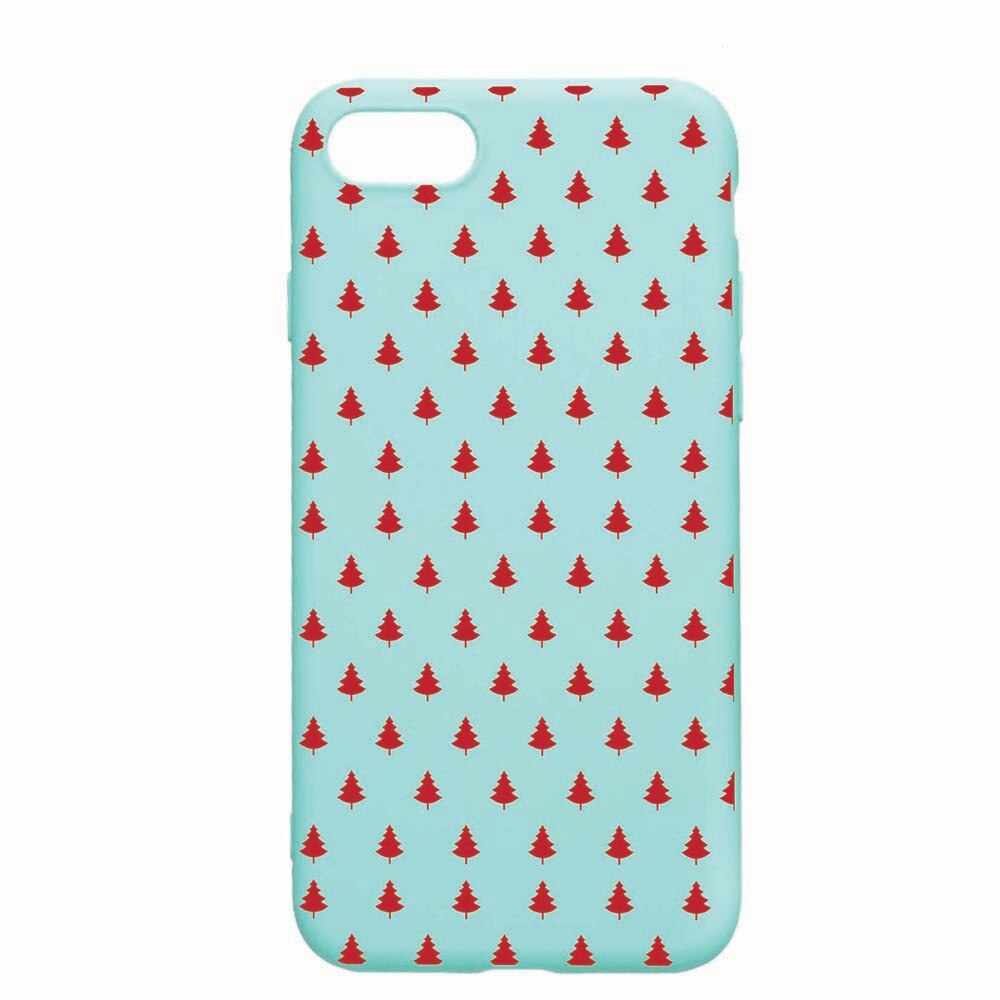 Husa Apple iPhone SE 2 / iPhone 7 / iPhone 8, Christmas, rezistenta la uzura, anti-alunecare, din silicon Premium, Mint, M174