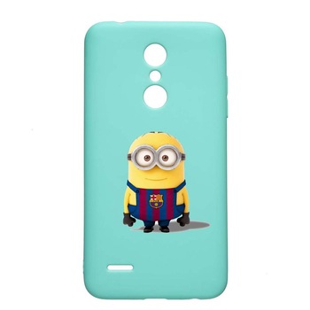 Husa LG K11 / K11 Plus / K10 2018, Minion Football, rezistenta la uzura, anti-alunecare, din silicon Premium, Mint, M212 Husa LG K11 / K11 Plus / K10 2018, Minion Football, rezistenta la uzura, anti-alunecare, din silicon Premium, Mint, M212