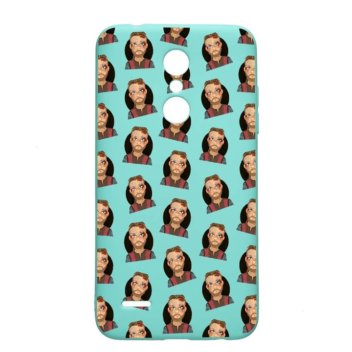 LG K11 / K11 Plus / K10 2018 Vikings Rollo Устойчив на износване противоплъзгащ премиум силиконов калъф Mint M454