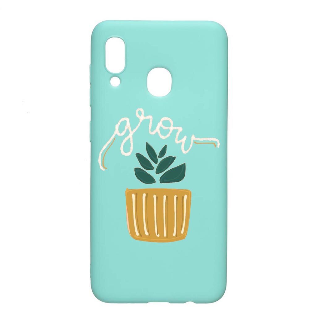 Husa Samsung Galaxy A30 / Galaxy A20, Grow, rezistenta la uzura, anti-alunecare, din silicon Premium, Mint, M490