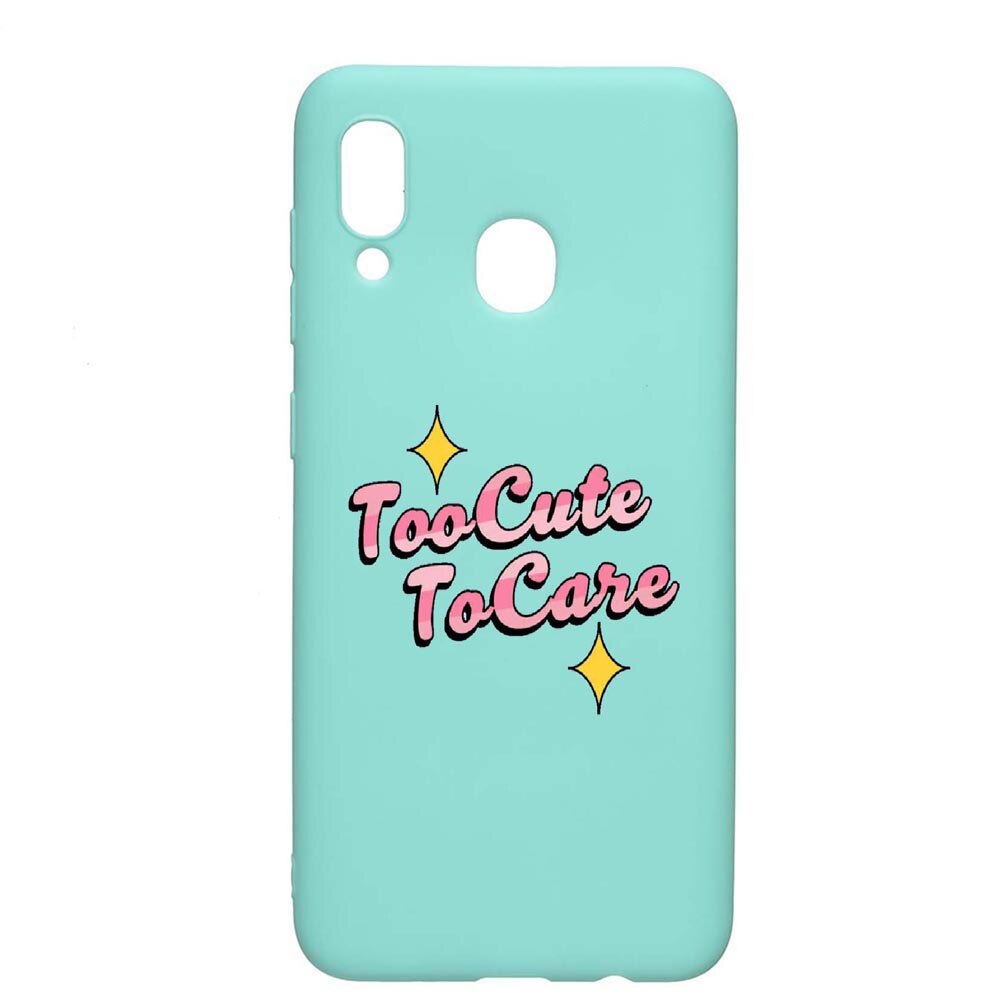 Husa Samsung Galaxy A30 / Galaxy A20, Too Cute, rezistenta la uzura, anti-alunecare, din silicon Premium, Mint, M488