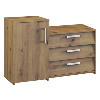 Mobilier hol Shannan, Paris, 99x36x68, culoare stejar Mobilier hol Shannan, Paris, 99x36x68, culoare stejar