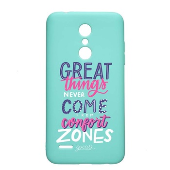 Husa LG K11 / K11 Plus / K10 2018, Great Things, rezistenta la uzura, anti-alunecare, din silicon Premium, Mint, M486 Husa LG K11 / K11 Plus / K10 2018, Great Things, rezistenta la uzura, anti-alunecare, din silicon Premium, Mint, M486