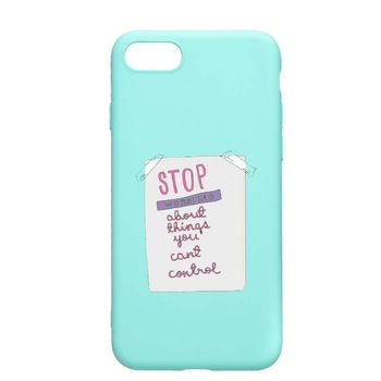 Husa Apple iPhone SE 2 / iPhone 7 / iPhone 8, Stop Worrying, rezistenta la uzura, anti-alunecare, din silicon Premium, Mint, M492 Husa Apple iPhone SE 2 / iPhone 7 / iPhone 8, Stop Worrying, rezistenta la uzura, anti-alunecare, din silicon Premium, Mint, M492