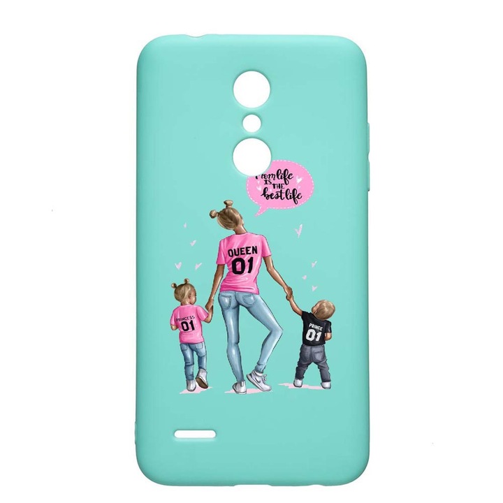 LG K11 / K11 Plus / K10 2018 Mom Life Wear Resistant Anti-Slip Premium Silicone Case Mint M557