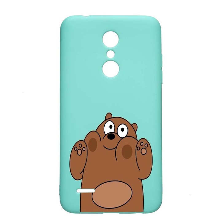 LG K11 / K11 Plus / K10 2018 Bears Устойчив на износване противоплъзгащ премиум силиконов калъф Mint M589