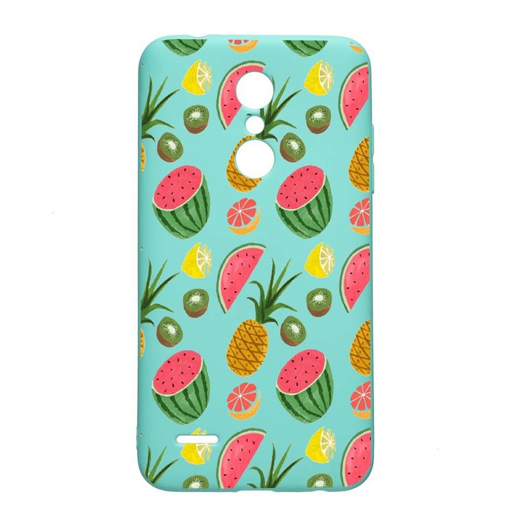 LG K11 / K11 Plus / K10 2018 Pineapple Wear Resistant Anti-Slip Premium Silicone Case Mint M666
