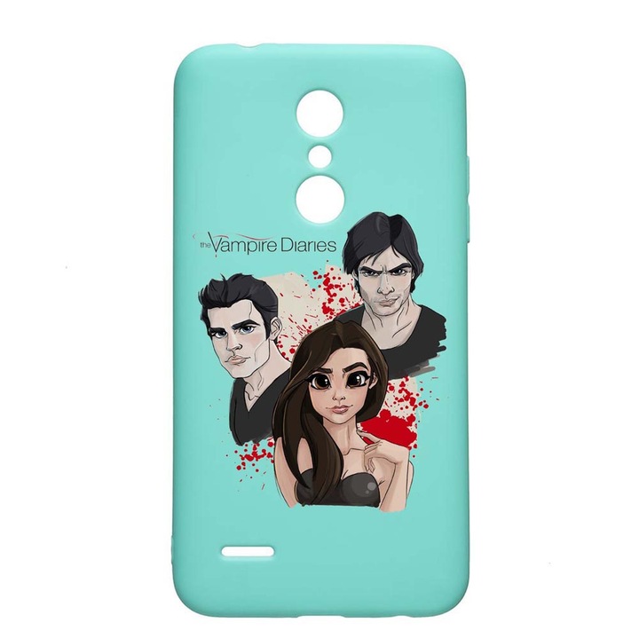 Husa LG K11 / K11 Plus / K10 2018, Vampire Diaries, rezistenta la uzura, anti-alunecare, din silicon Premium, Mint, M578