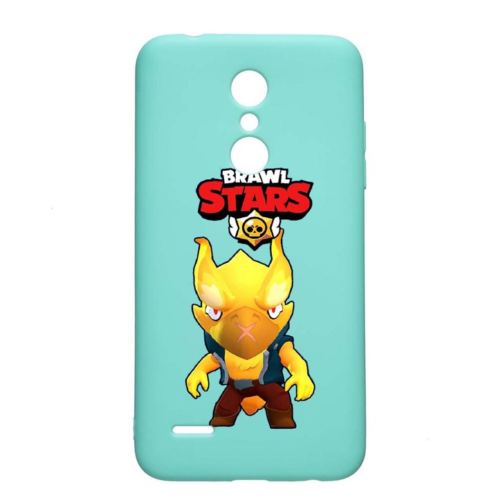 LG K11 / K11 Plus / K10 2018 Brawl Stars Phoenix Crow Устойчив на износване противоплъзгащ силиконов калъф Mint M645