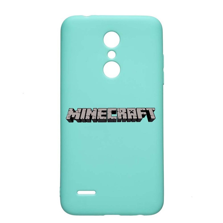 LG K11 / K11 Plus / K10 2018 Minecraft Устойчив на износване противоплъзгащ премиум силиконов калъф Mint M729
