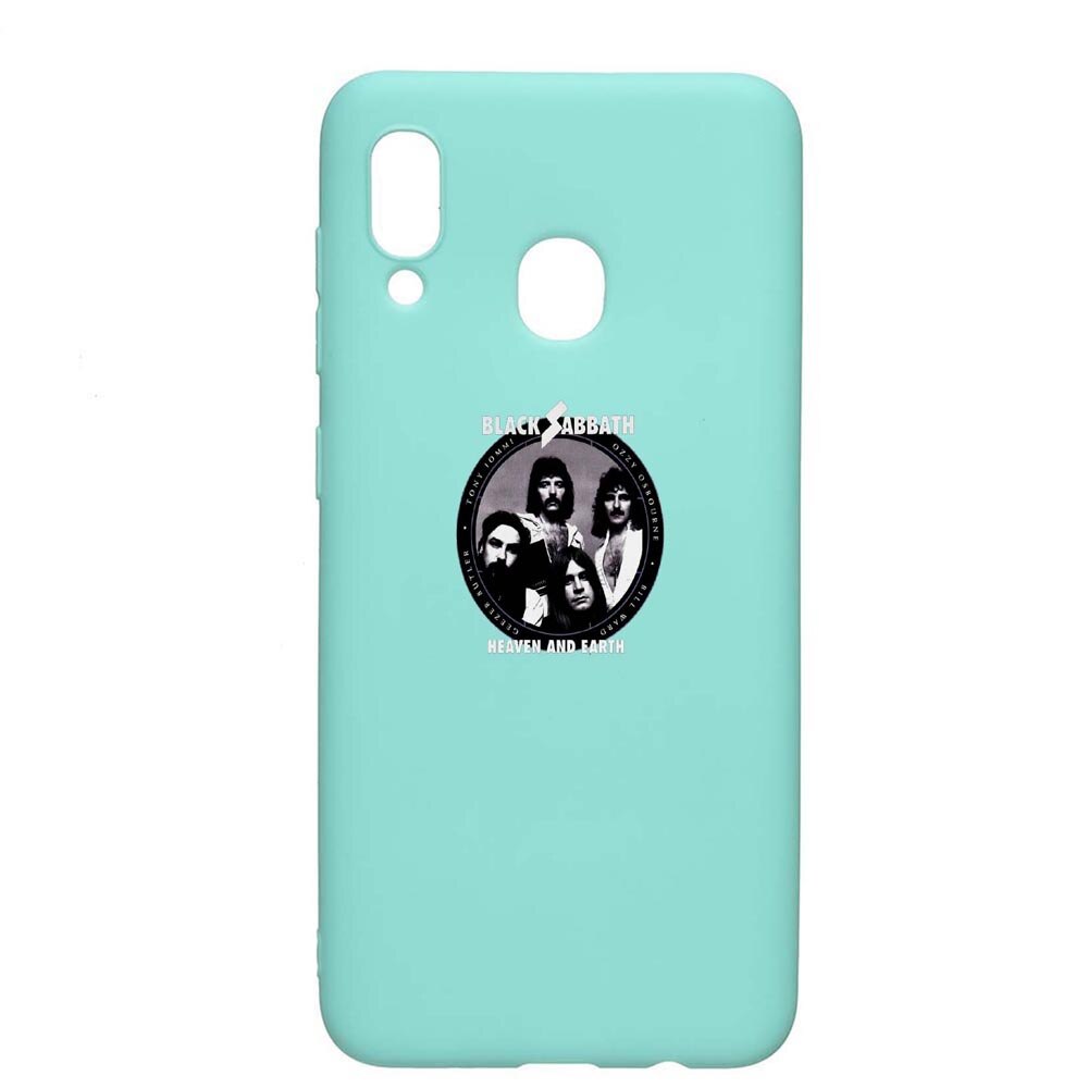 Husa Samsung Galaxy A30 / Galaxy A20, Black Sabbath, rezistenta la uzura, anti-alunecare, din silicon Premium, Mint, M537