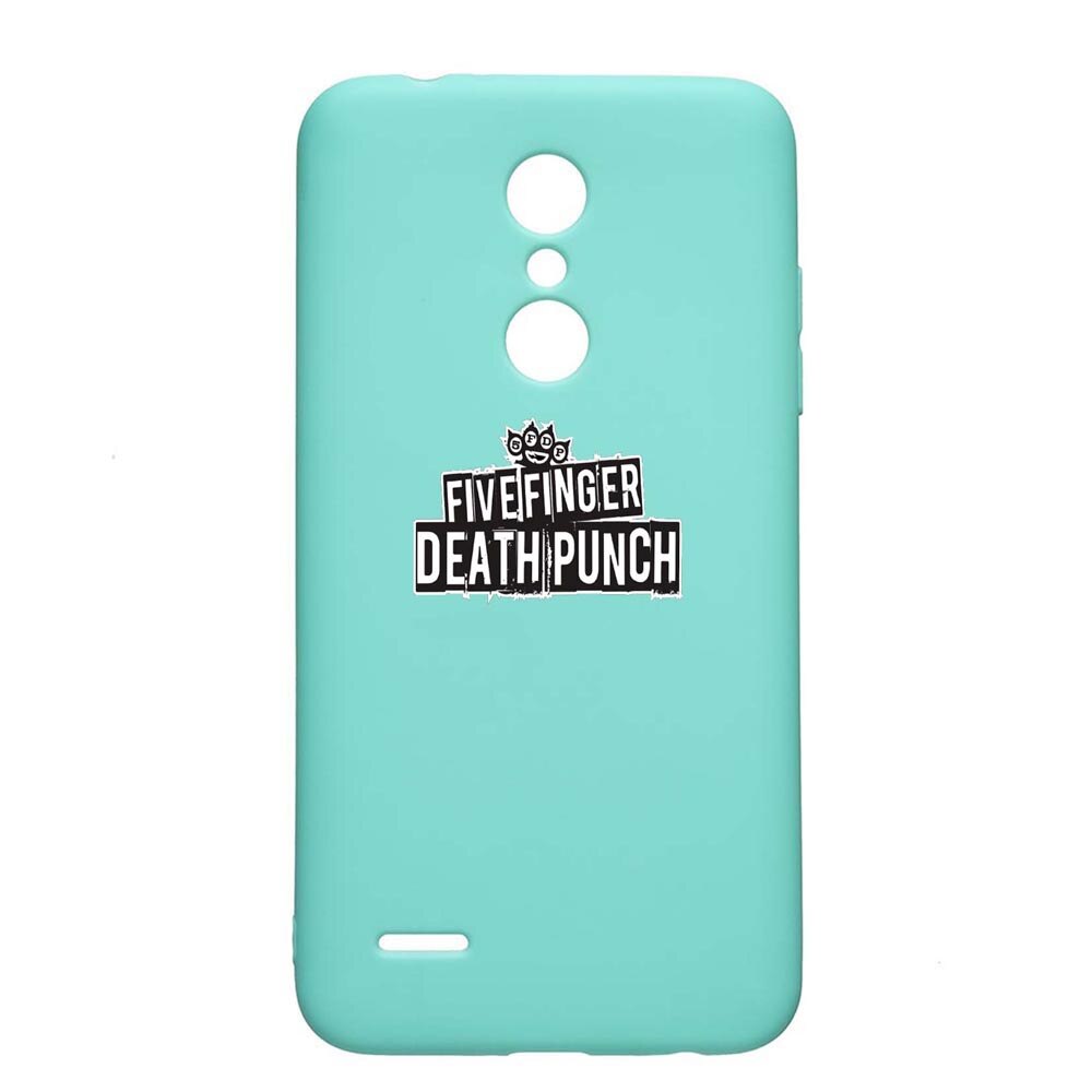 Husa LG K11 / K11 Plus / K10 2018, Five finger death punch, rezistenta la uzura, anti-alunecare, din silicon Premium, Mint, M536