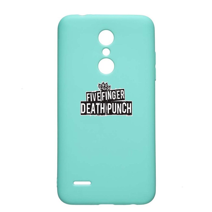 Калъф за LG K11 / K11 Plus / K10 2018, Five finger death punch, устойчивост на износване, противоплъзгащ се, премиум силикон, Mint, M536