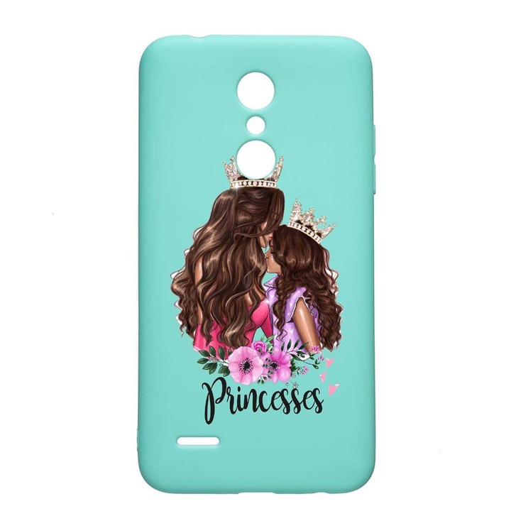 Husa LG K11 / K11 Plus / K10 2018, Princesses, rezistenta la uzura, anti-alunecare, din silicon Premium, Mint, M552