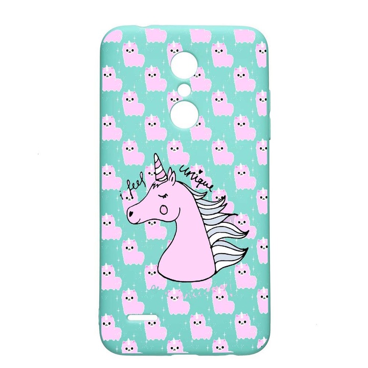 Калъф за LG K11 / K11 Plus / K10 2018, Unicorn - I Feel Unique, устойчив на износване, противоплъзгащ се, премиум силикон, Mint, M521