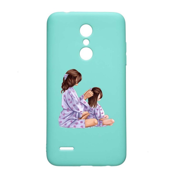 LG K11 / K11 Plus / K10 2018 Mommy's Girl Устойчив на износване противоплъзгащ премиум силиконов калъф Mint M553