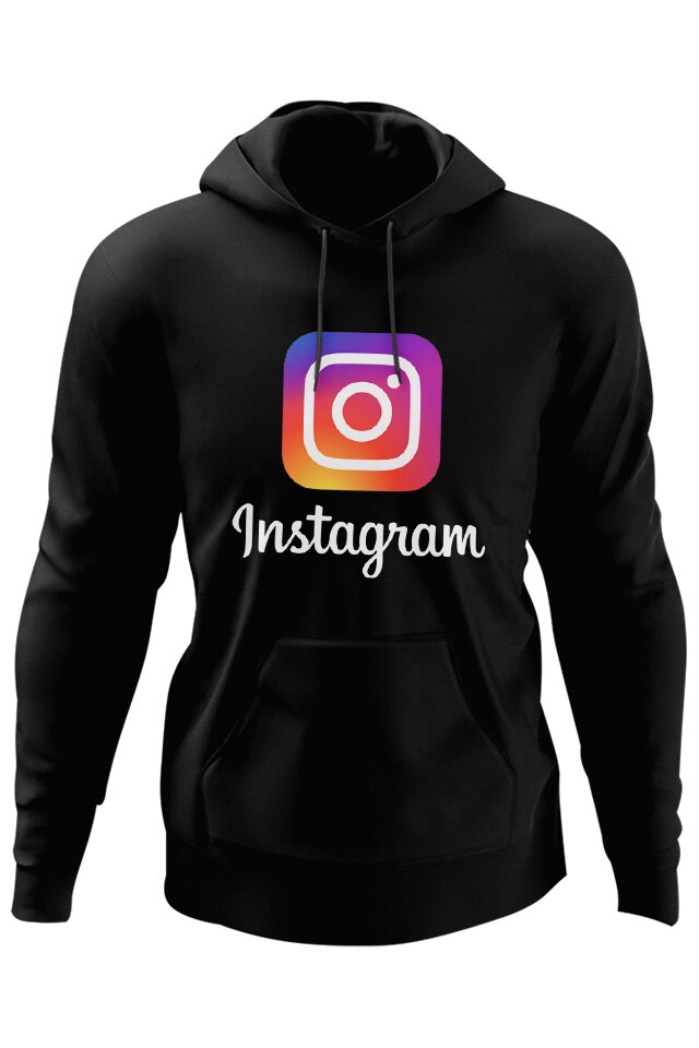 Hanorac Negru Adulti Instagram