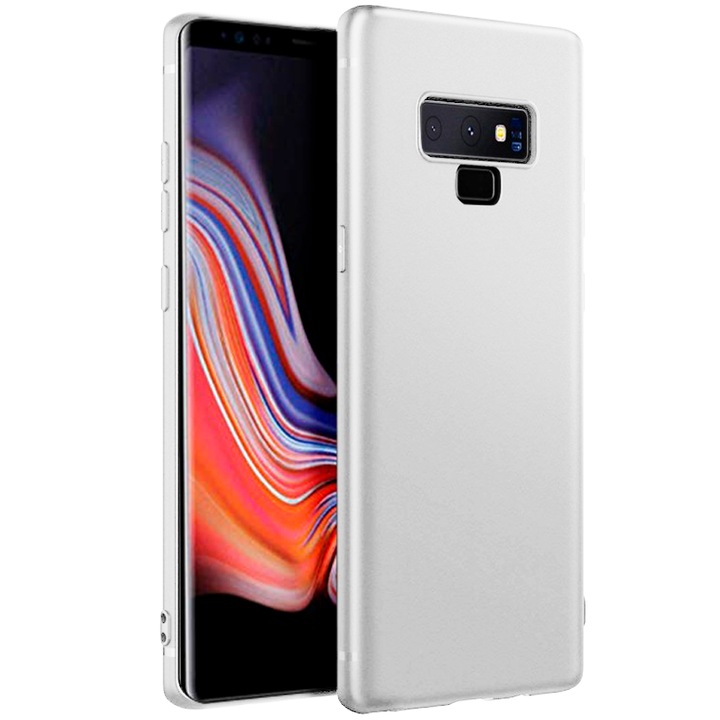 Husa ultra-subtire de protectie pentru Samsung Galaxy Note 9, United Case, TPU, Alb mat
