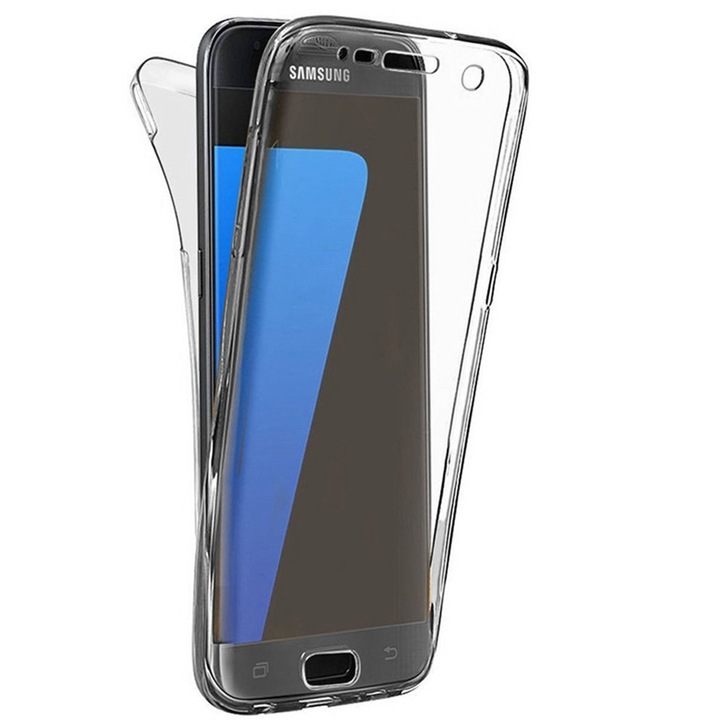 Husa de protectie 360°, United Case, TPU, Pentru Samsung Galaxy J7 Prime, Transparenta