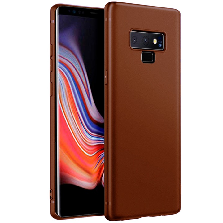 Husa ultra-subtire de protectie pentru Samsung Galaxy Note 9, United Case, TPU, Maro mat