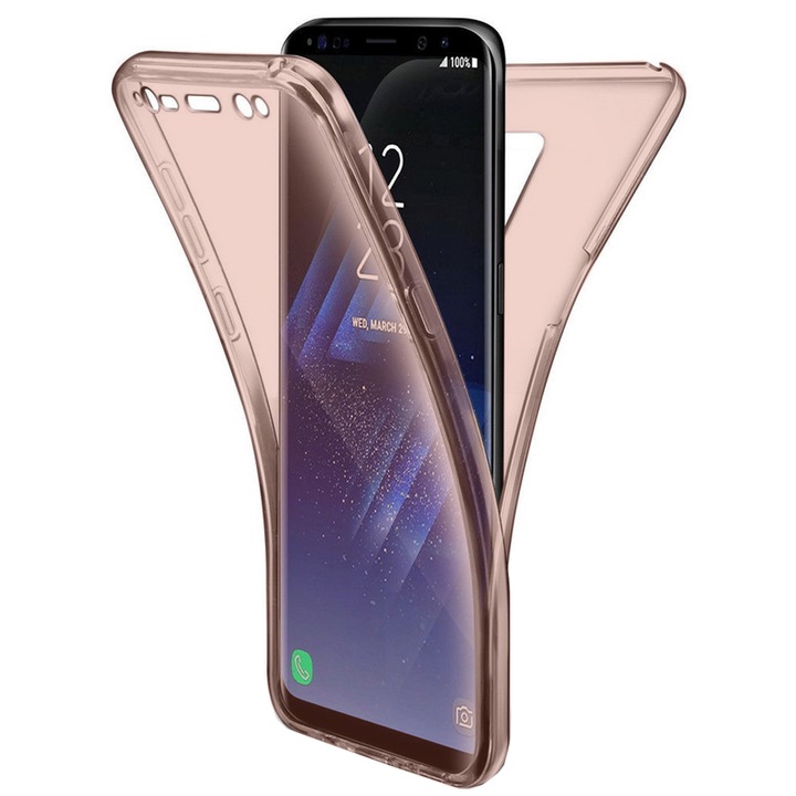 Husa de protectie 360°, United Case, TPU, Pentru Samsung Galaxy J4 (2018), Roz
