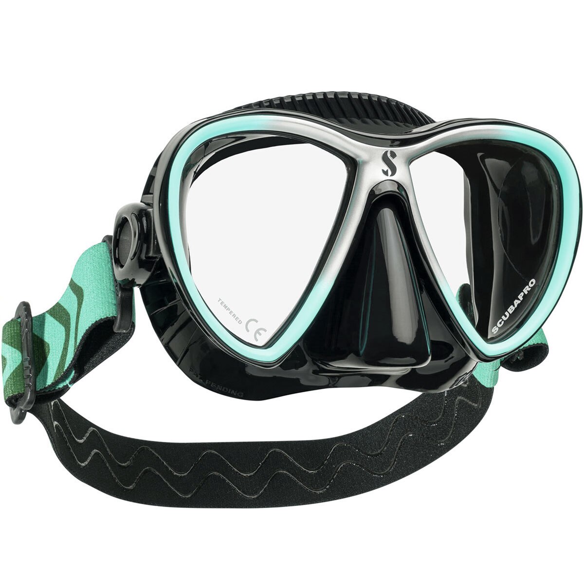 Masca Scubapro - SYNERGY TWIN CS Black, Turcoaz