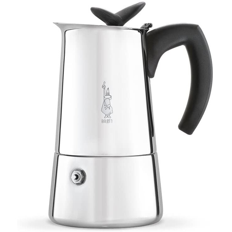 Espressor pentru aragaz Bialetti Musa Nuova, 4 cesti, 180 ml, Argintiu