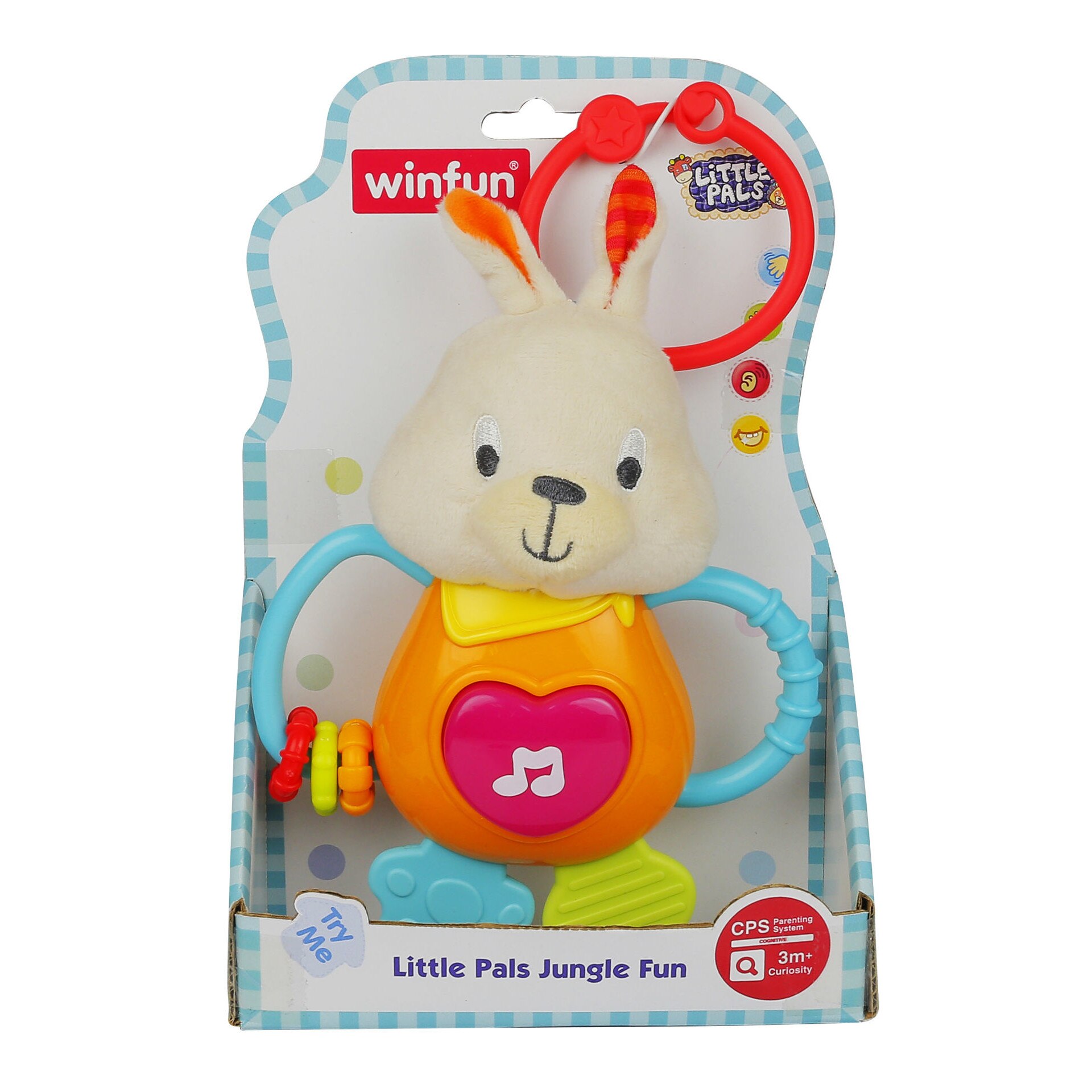 Jucarie bebelusi iepuras cu sunete distractive, Winfun, 153