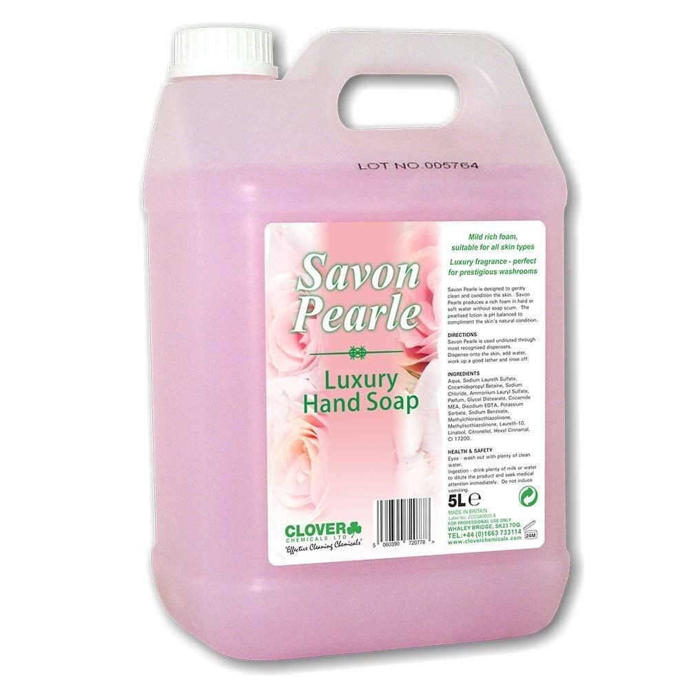 Sapun lichid perlat,Clover,Savon Pearle,bid 5L