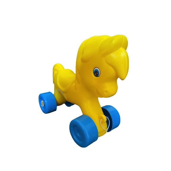 Ponei Huby Toys de tras, galben