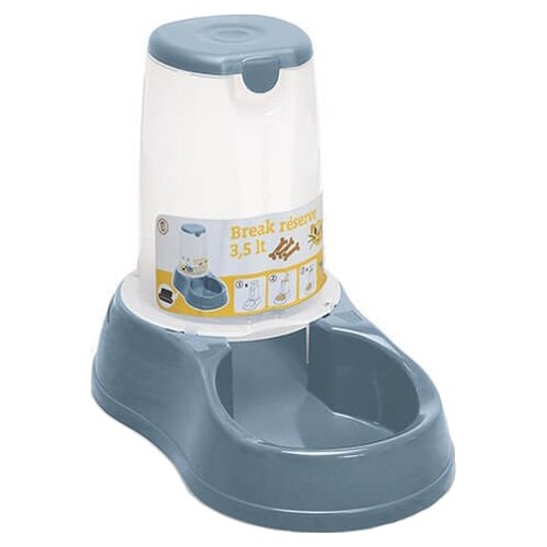 Hranitor pentru caini Stefanplast Break, Blue, 3.5 L