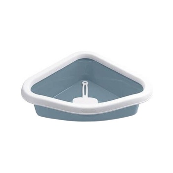 Litiera fara acoperis Stefanplast Sprint Corner, Blue, 40x56x(h)14 Litiera fara acoperis Stefanplast Sprint Corner, Blue, 40x56x(h)14