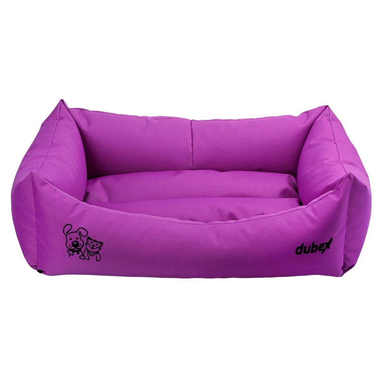 Culcus pentru caini si pisici 4Dog Deluxe Oxford XL, Lila, 95x70x22 cm