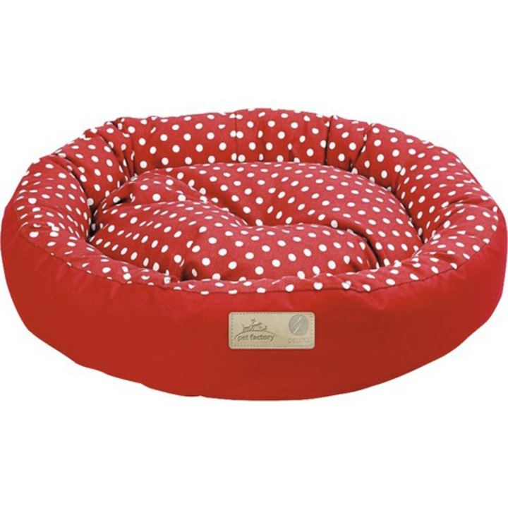 Легло за кучета и котки 4Dog Deluxe Rotund Tarte S, Червен, 65x15 см