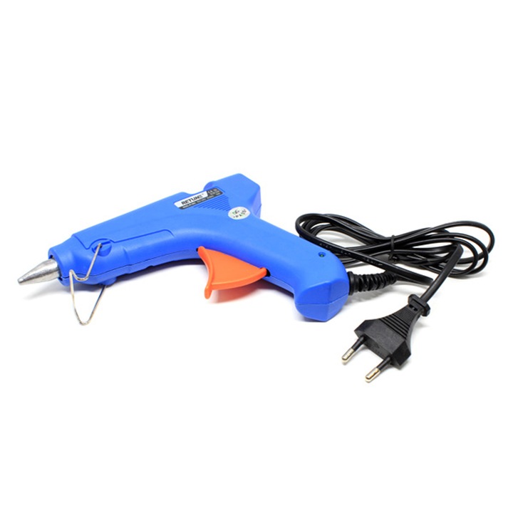 Pistol de lipit cu silicon, Retune, 20W, model RT-5501, albastru