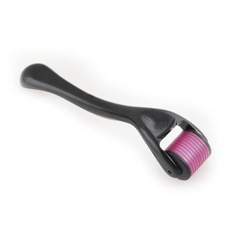 Rola dermatologica, Dermaroller, dispozitiv pentru regenerarea pielii si tratament facial impotriva cicatricilor, ridurilor, 540 ace - 0.2 mm Rola dermatologica, Dermaroller, dispozitiv pentru regenerarea pielii si tratament facial impotriva cicatricilor, ridurilor, 540 ace - 0.2 mm