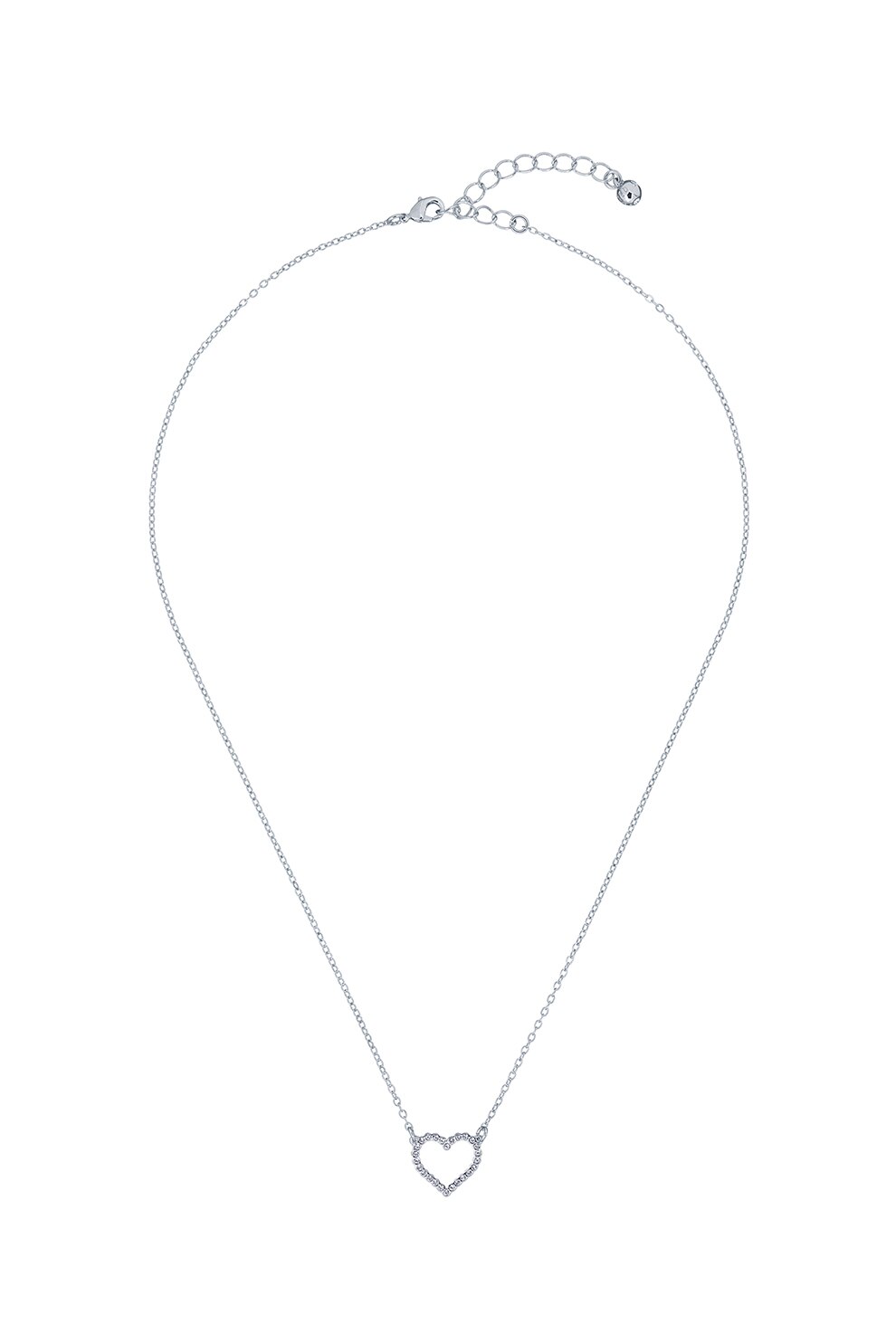 Ted Baker, Colier cu pandantiv in forma de inima, Argintiu