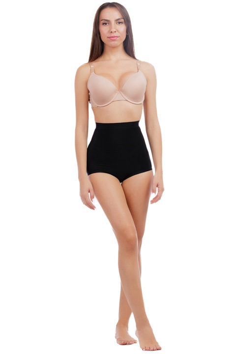 Magas dereku formazo, push up bugyi, Fekete