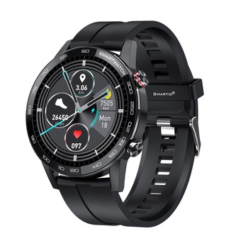Ceas Smartwatch BL16, Display 1.3 inch, Touch Screen, Compatibil cu Android, iOS, Monitorizare Ritm Cardiac, Tensiune Arteriala, Pedometru, Masurarea Oxigenului din Sange, Rezistent la Apa IP68, Smartic®, negru Ceas Smartwatch BL16, Display 1.3 inch, Touch Screen, Compatibil cu Android, iOS, Monitorizare Ritm Cardiac, Tensiune Arteriala, Pedometru, Masurarea Oxigenului din Sange, Rezistent la Apa IP68, Smartic®, negru